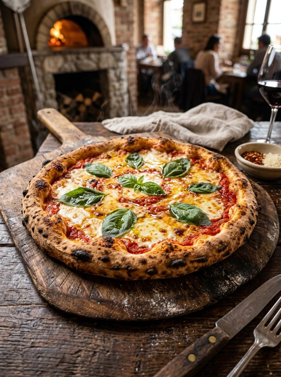 Margherita Pizza at Law Garden Pizzeria